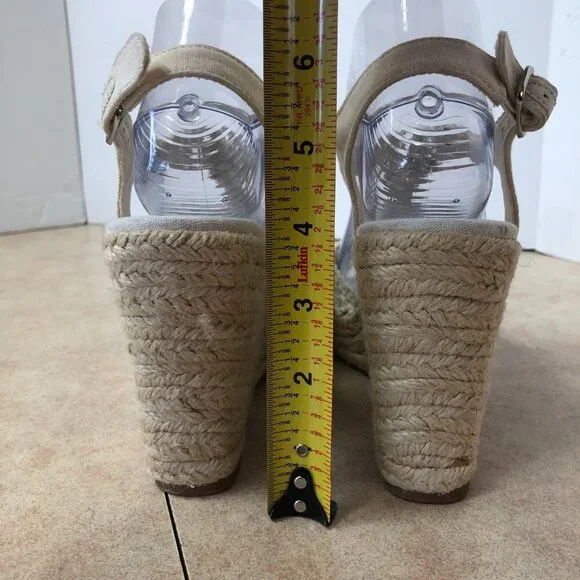 NWOB SoftMoc Emmy White Crochet Espadrilles Wedge Sandals Size 8 - Picture 4 of 13
